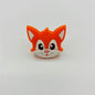 Silicone Focal Beads Cartoon Fox Friendly Faces 20pcs 8