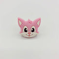 Silicone Focal Beads Cartoon Fox Friendly Faces 20pcs 5