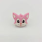 Silicone Focal Beads Cartoon Fox Friendly Faces 20pcs 5