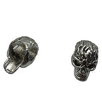 Skull Metal Beads 13mm Wrinkled Head Large Hole Zinc Alloy 100pcs 3