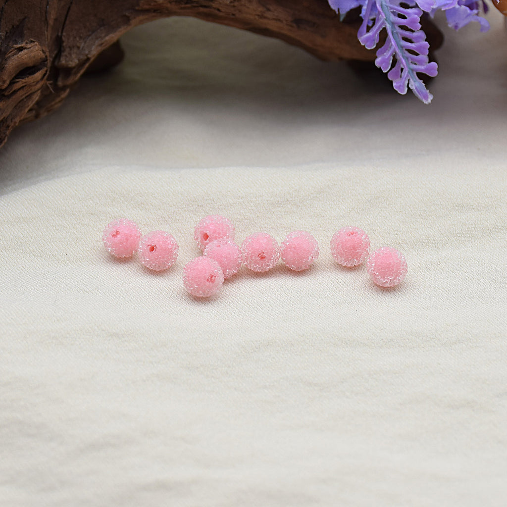 Jelly Sense Resin Beads 8mm Translucent Frosted Colorful 20pcs 3