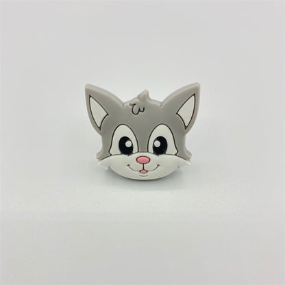 Silicone Focal Beads Cartoon Fox Friendly Faces 20pcs 9