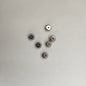 Smooth Spacer Acrylic Beads 8mm Polished White and Gold 200pcs