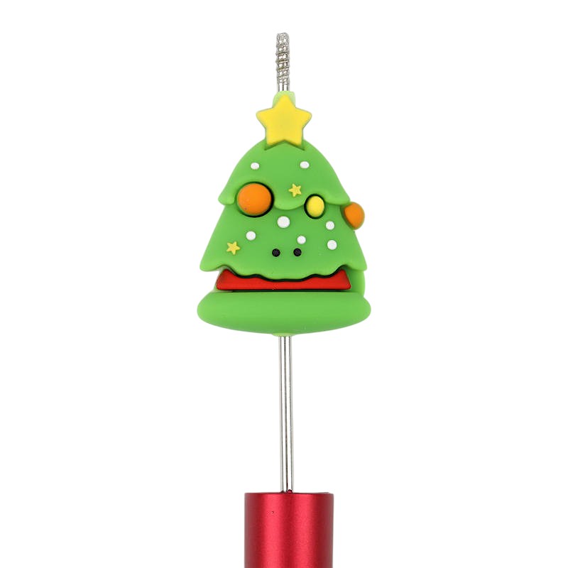 Silicone 3D Focal Beads Christmas Tree Layered Ornaments Star 20pcs 2