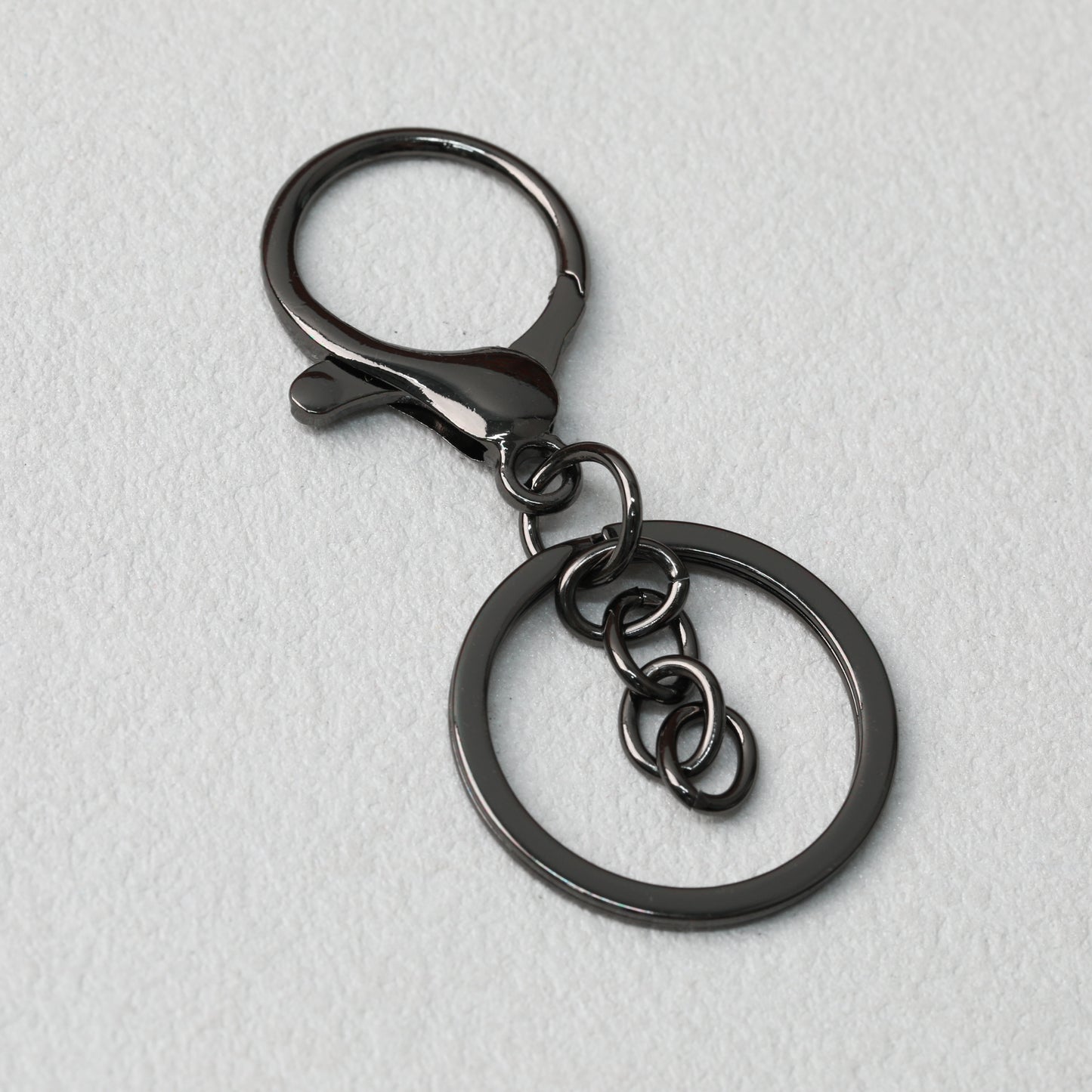 Zinc Alloy Lobster Clasp Keychain Hardware with Split Ring