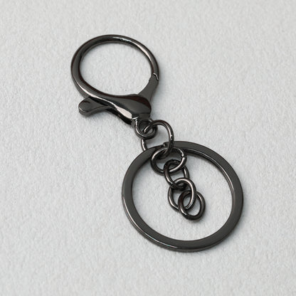 Zinc Alloy Lobster Clasp Keychain Hardware with Split Ring
