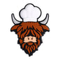 Silicone Focal Beads Highland Cattle Wearing Police Hat Crown 20pcs 16