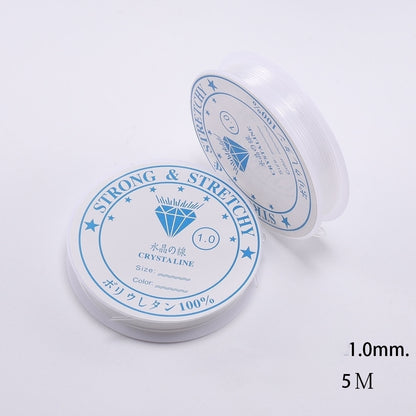Transparent Crystal Elastic Cord Stretchy Jewelry Thread 0.4-1mm Roll 11