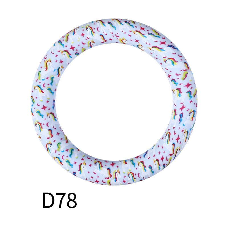 65mm Printing circular silicone rings 77