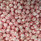 24 Christmas Printed Silicone beads