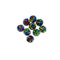 Clay Round Rhinestone Beads 10mm 6 Rows Crystal Sparkle 50pcs