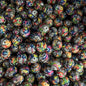 24 Halloween Printed Silicone Beads