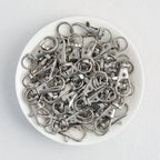 Zinc Alloy Swivel Lobster Claw Clasps Metal Nickel Plated 20pcs