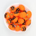 3D Halloween Carved Faces Pumpkin Silicone Focal Beads 20Pcs  2