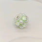 Rhinestone Bubblegum Beads 18mm Pearl Encrusted Round 4pcs 10