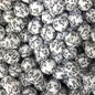 15mm Silicone Beads Bow Baseball Print 50pcs