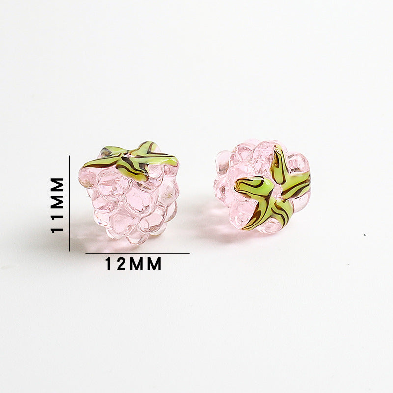 Grape Shaped Glass Beads 11x12mm 10pcs 13