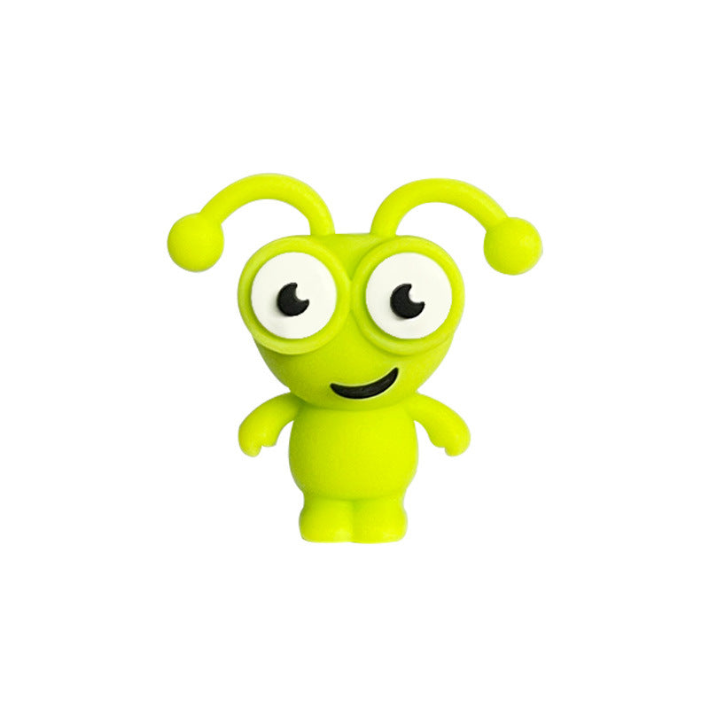 20Pcs 3D Cartoon Little Ant Silicone Focal Beads Assorted Colors 11