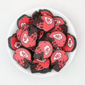 NFL Teams Helmet Silicone Focal Beads Printed Designs 20pcs - Kansas City Chiefs