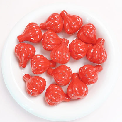 Opaque Hot Air Balloon Acrylic Beads 30x25mm Colorful 5pcs 7