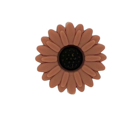 Silicone Focal Beads Daisy Sunflower Rounded Center 20pcs 27