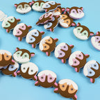 Silicone 3D Focal Beads Cartoon Colored Animals Pastel Ears 20pcs 5