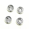 Portrait Metal Beads 10mm Virgin Mary Antique Copper Alloy 50pcs 2