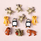 Silicone 3D Focal Beads Penguins Of Madagascar Animated Characters 20pcs 3