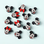 Silicone 3D Focal Beads Mickey Minnie Iconic Characters Vibrant Colors 4