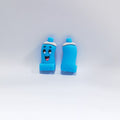 Silicone 3D Focal Beads Toothpaste Tube Smiling Face Front View 20pcs