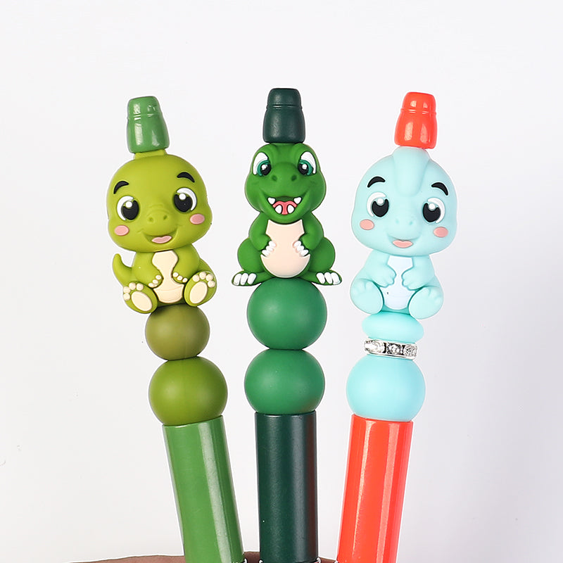 Silicone 3D Focal Beads Dinosaur Collection Sculpted Limbs 20pcs 8