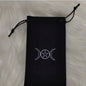 Tarot Card Velvet Drawstring Bags Celestial Esoteric Design 5pcs 18x11.5cm 12