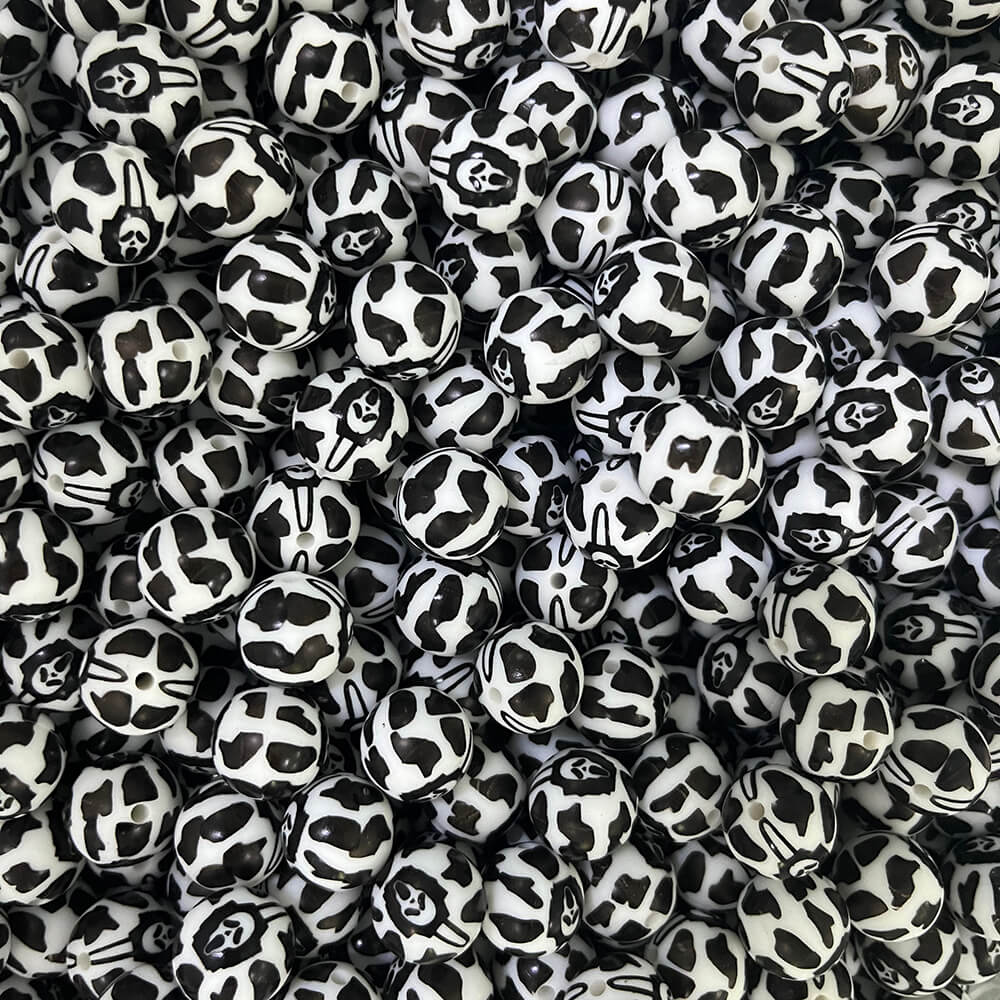 26 Halloween Printed Silicone Beads