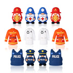 Silicone 3D Focal Beads Medical Midget Fire Gnome Police Vest 20pcs