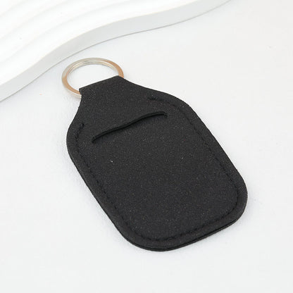 Neoprene Sanitizer Holder Keychain Durable Vibrant Colors Suitable for Sublimation - Black