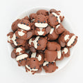  3D Cute  Brown Otter Silicone Focal Beads 20Pcs 2