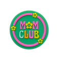 Silicone Focal Beads Mom Club Floral Circle Pastels 20pcs 3