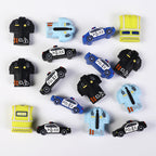 Silicone 3D Police Theme Focal Beads 20 pcs 6