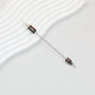 Beadable Double Head Point Drill Nail Tool Metal Handle 12.2cm - Grey