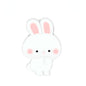 Silicone Focal Beads Rabbit Pastel Cheeks Detailing 10pcs 4