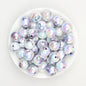 Marbled Pattern Acrylic Round Beads 16mm 50pcs 8