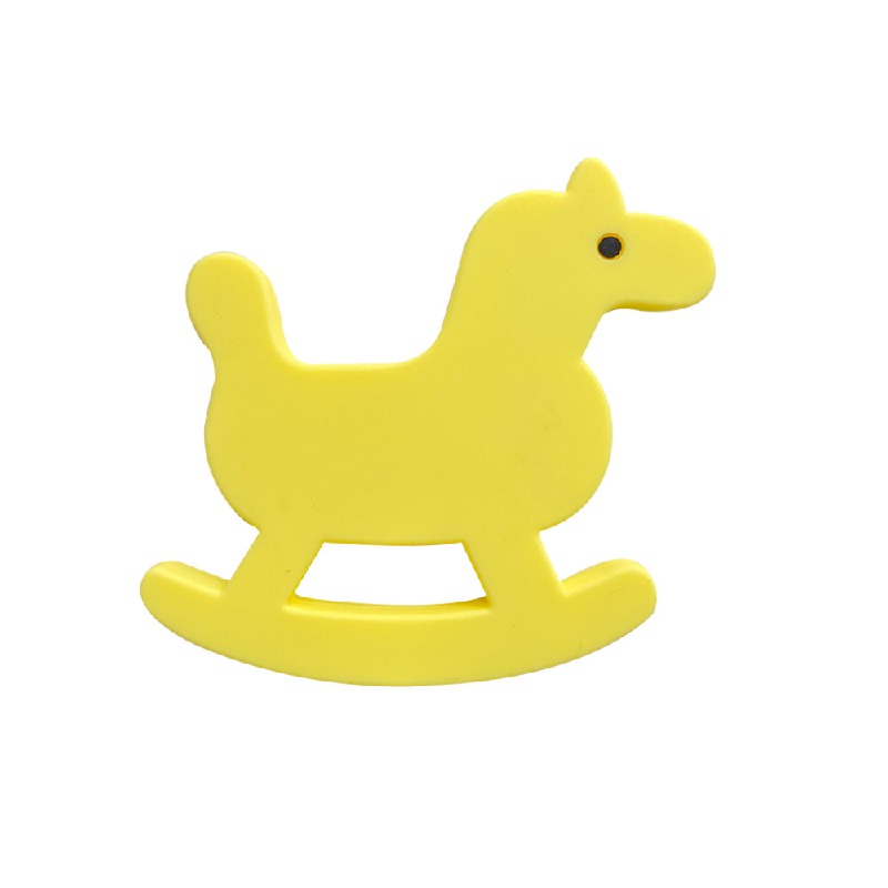 Silicone Focal Beads Trojan Horse Front View 20pcs 11