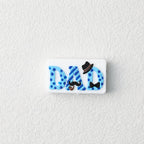 Silicone Focal Beads Dad Polka Dots Fedora 20pcs