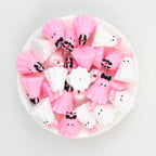  3D Halloween Bow Ghost Silicone Focal Beads 20Pcs 2