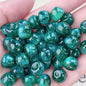 Glitter Powder Apple Resin Beads 8mm Sparkling Colors 30pcs 10