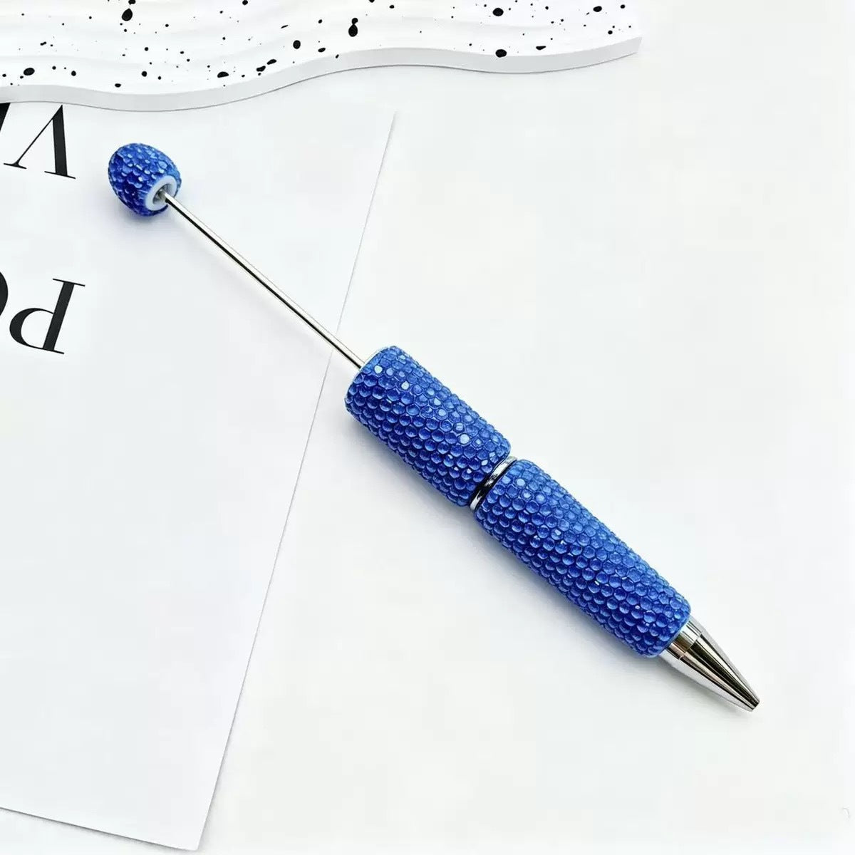 Beadable Pen Wholesale, Colorful Full Rhinestone Design Glass Decoration