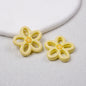 Hollow Dotted Line Sakura Flower Acrylic Beads 25mm 20pcs 19