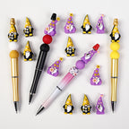 3D Flower Bee Dwarf Silicone Focal Beads 20 pcs 6