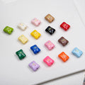Sun Pattern Square Acrylic Beads 14mm Colorful Candy Bag 20pcs 2