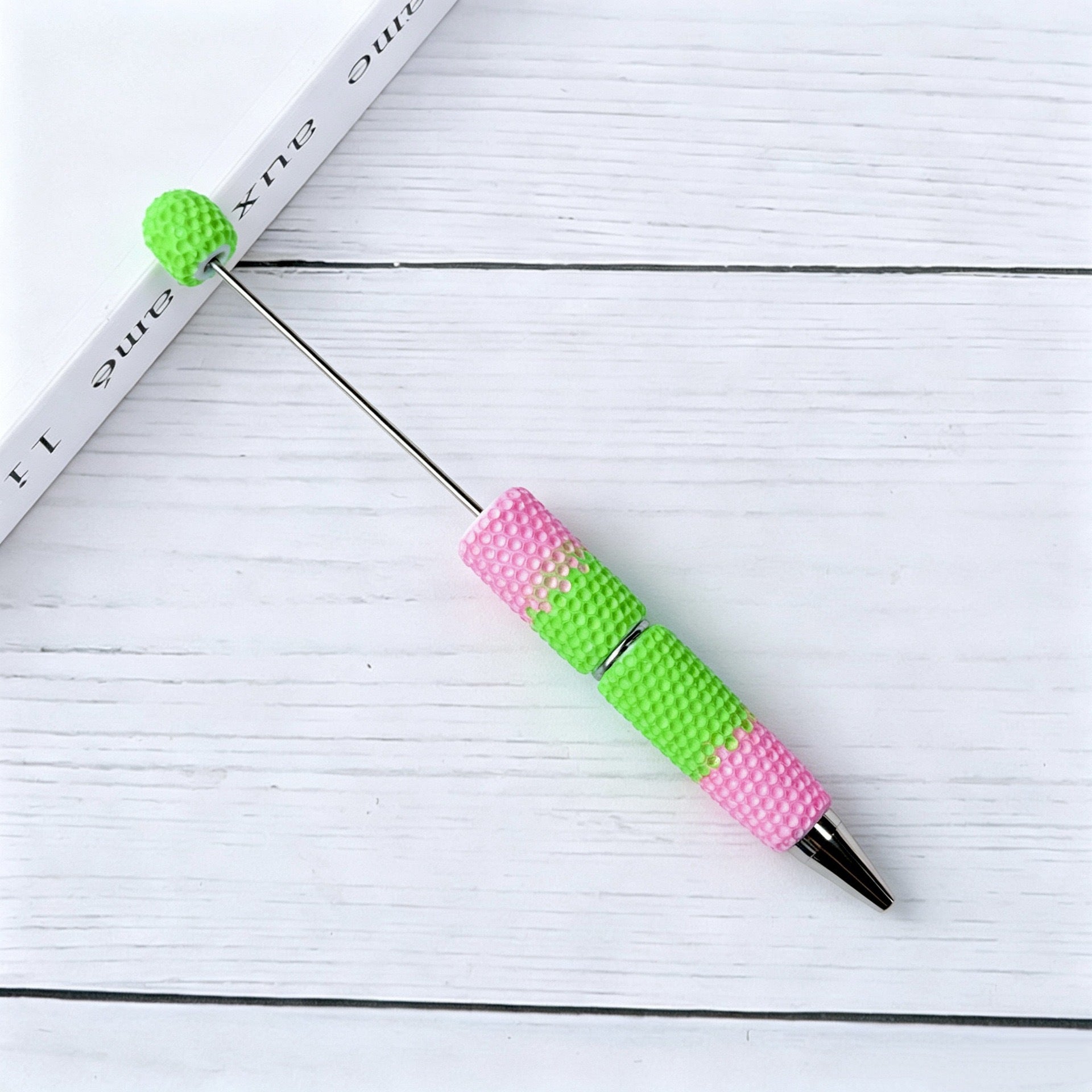 Gradient Candy Color Beadable Pen with Full Rhinestones 8